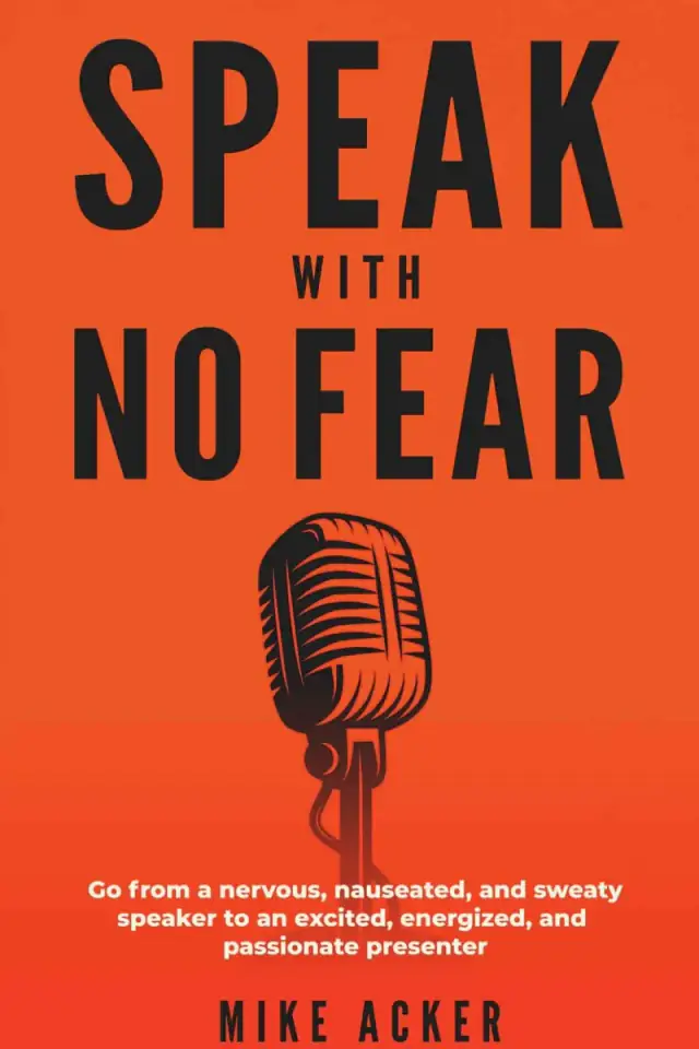 Speak With No Fear — Non-Fiction book cover design example by Authors Pilot