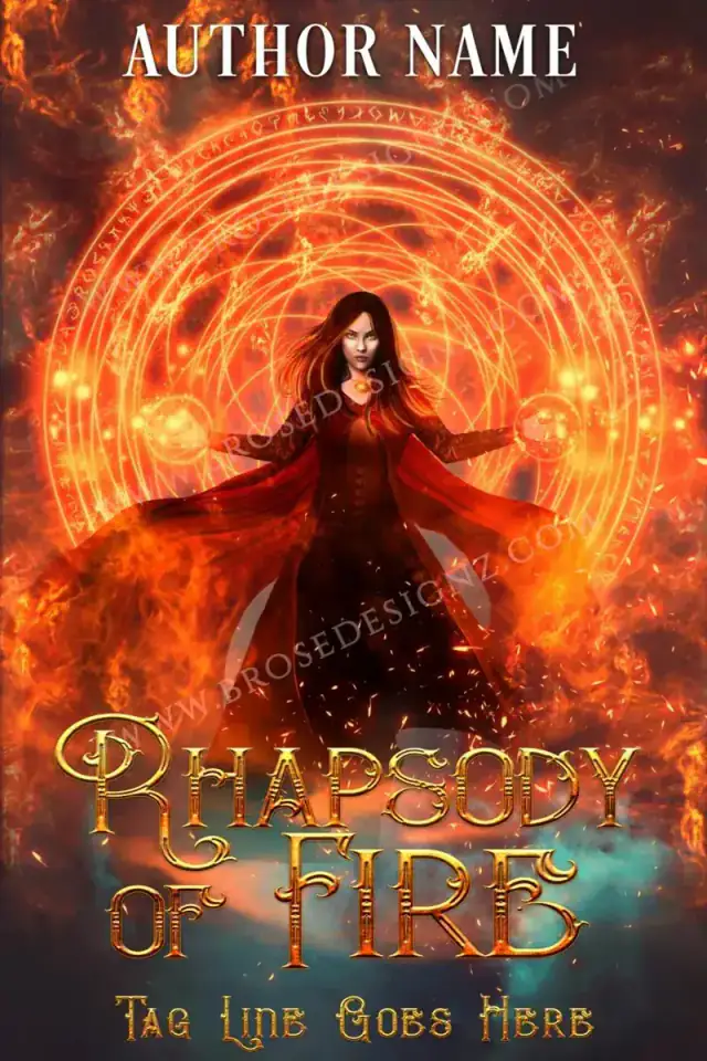 Rhapsody of Fire — Fantasy book cover design example by Authors Pilot